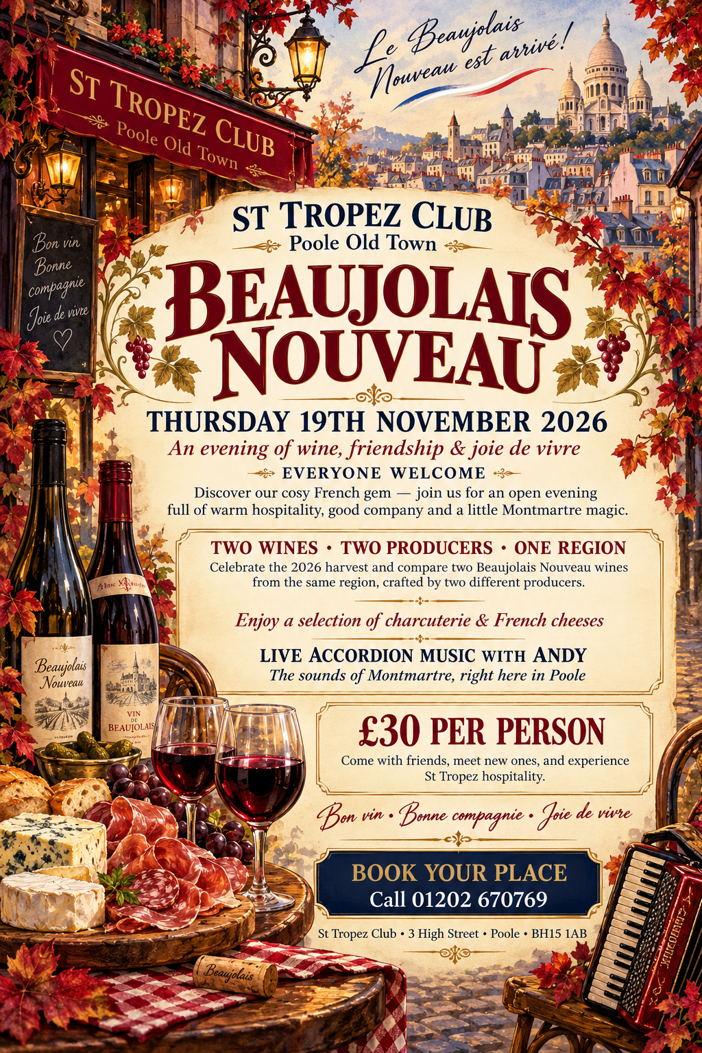 Beaujolais Nouveau At The St Tropez Club