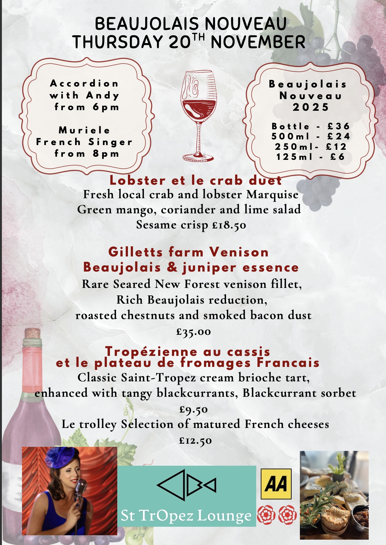 Beaujolais Noveau  20th November 2025
