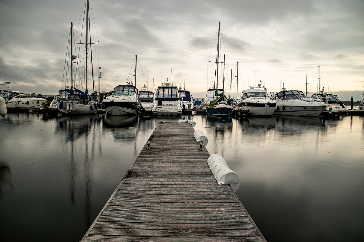 Boats in poole harbour