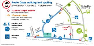 poole old town pedestrianisation map