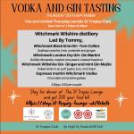 Vodka and Gin Tasting Event Poster